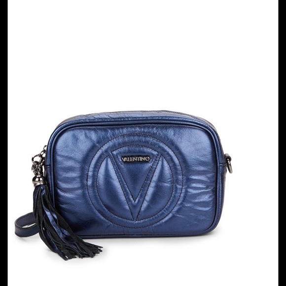 Valentino Handbags - BF SALE Valentino Satchel💕 blue metallic MIA bag