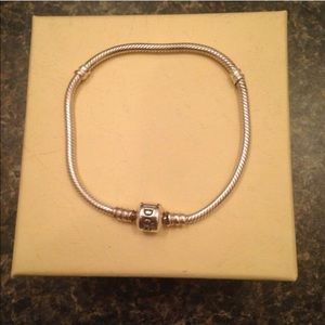 Silver Pandora bracelet