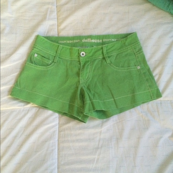 Green shorts