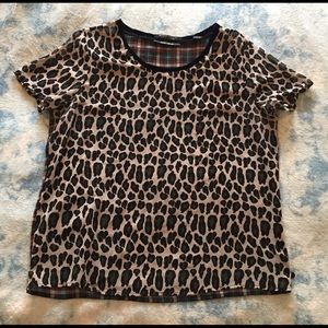 Semi Sheer Printed T