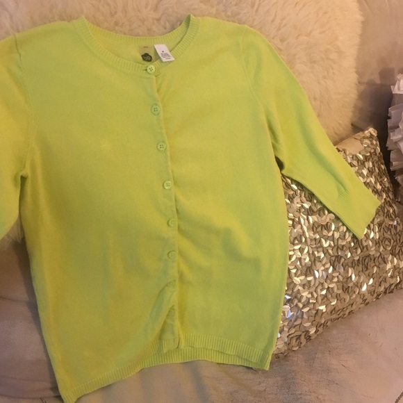 Yellow/Lime 3/4 Sleeve Cardigan BP/Nordstrom