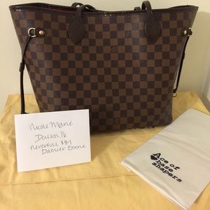 SOLD Louis Vuitton Neverfull MM Damier Ebene