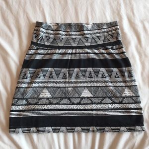 American apparel tribal mini skirt