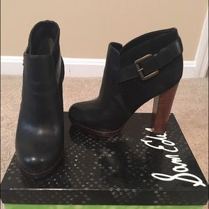 Sam Edelman Black Ankle Boots
