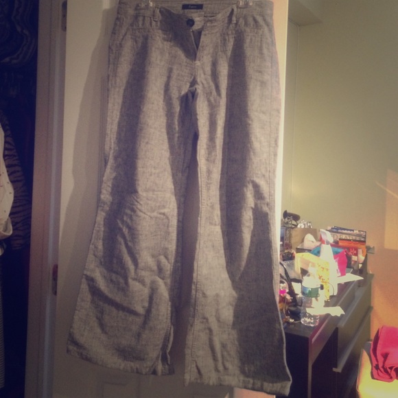 Express Wide Leg Linen Pants