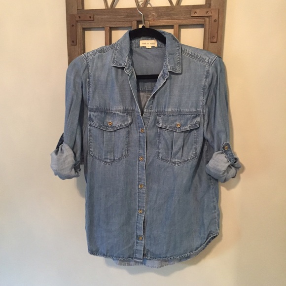 Anthropologie Chambray Top