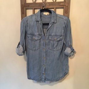 Anthropologie Chambray Top