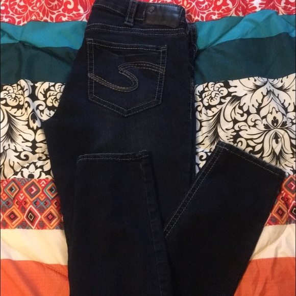Silver skinny jeans