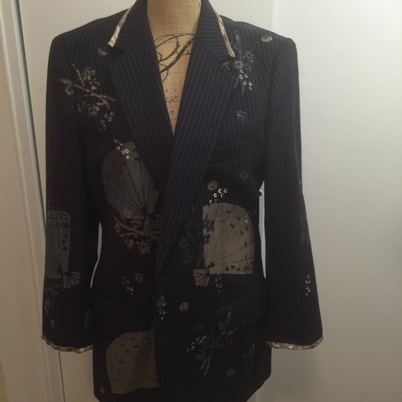 AMAZING hand painted vintage blazer