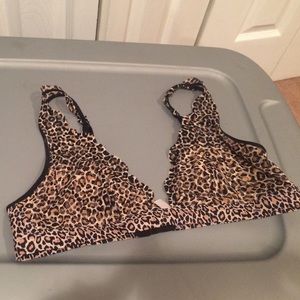 Pink leopard bralette