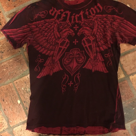 Buckle Affliction reversible men's med distressed
