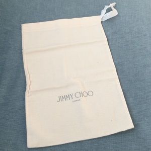 Jimmy choo ivory dust bag