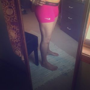 Pink nike spandex