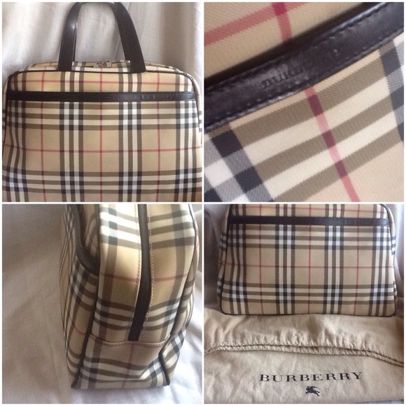 Burberry Nova Check Black Weekend Satchel Bag - Picture 3 of 4
