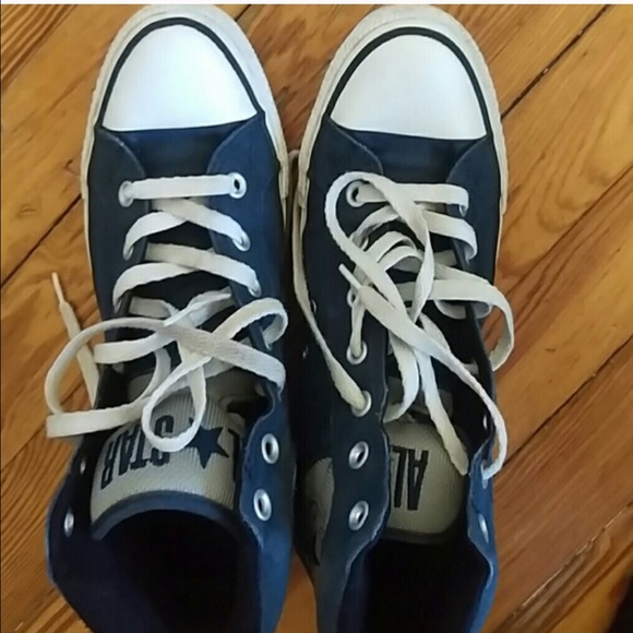 Blue Converse High Tops