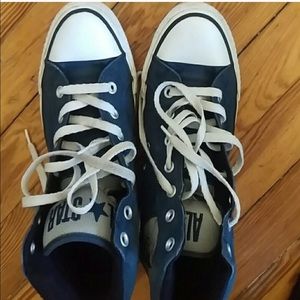 Blue Converse High Tops