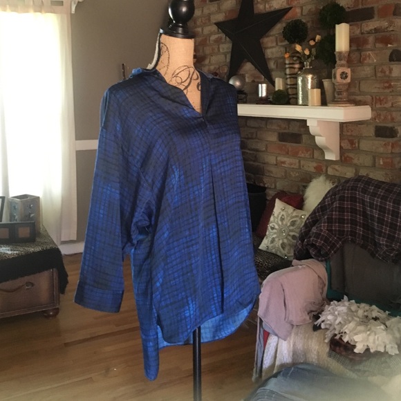 Blue Vera Wang blouse