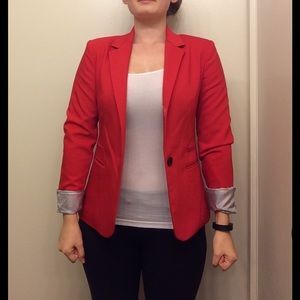 Express red blazer
