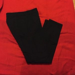 Gap ultra skinny black pants, size two