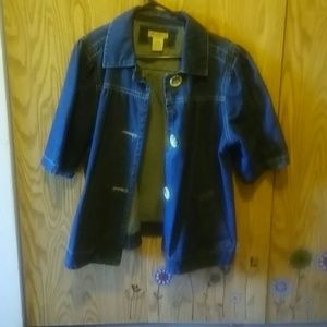 3/4 length jean jacket