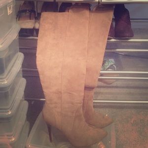 Over the knee Camel Boots