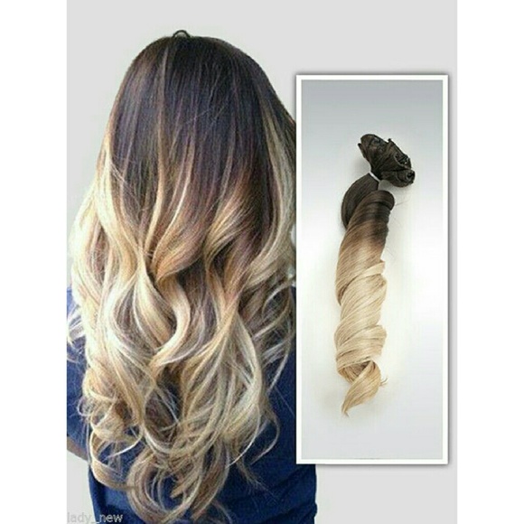 Dark Brown  to Dandy Blonde Clip in Extension main image 2