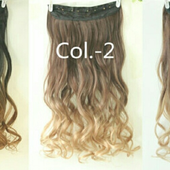 Dark Brown  to Dandy Blonde Clip in Extension