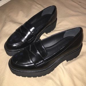 TOPSHOP PLATFORM PENNY LOAFERS