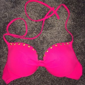 Padded, Underwire VS PINK swim top SIZE SMALL