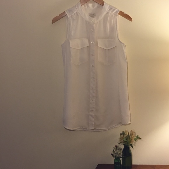 J. Crew sleeveless blouse
