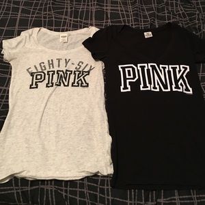 Two Victoria secret PINK shirts