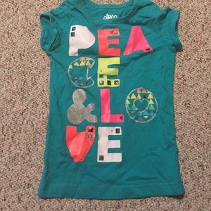 Peace & Love tee youth kids girls