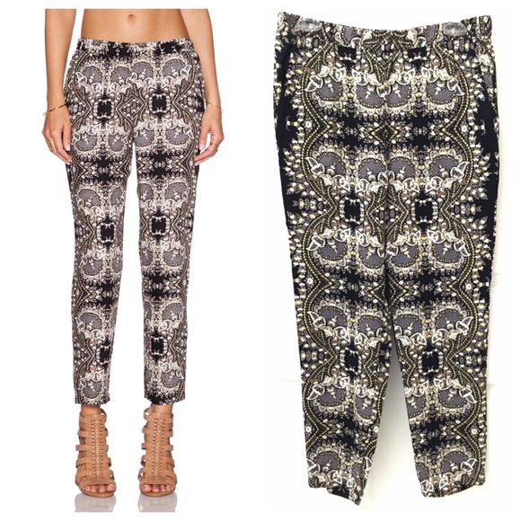 Ella Moss Valerie Relaxed Fit Rayon Pant Paisley