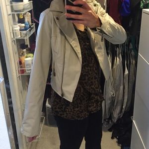 Faux leather jacket