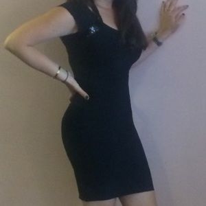 BCBG Maxazria Slimming Black Mini Dress