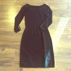 White House Black Market Black Sweater Dress