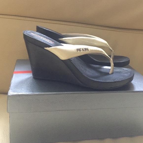 Authentic Prada Wedges - Picture 2 of 3