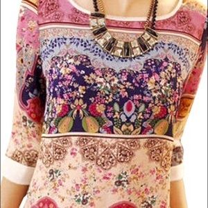 Women's boho bohemian top blouse