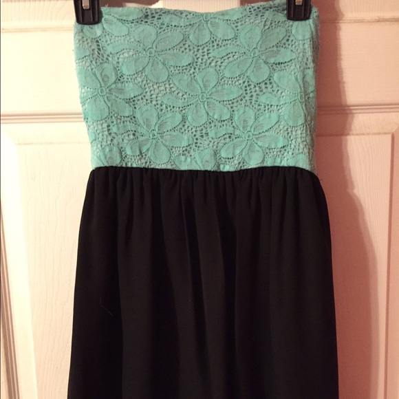 Strapless Mint Green Dress
