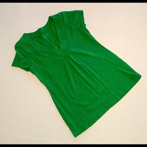 Banana Republic Green V-neck