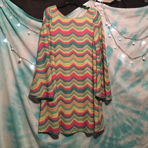 Judith March chevron dress