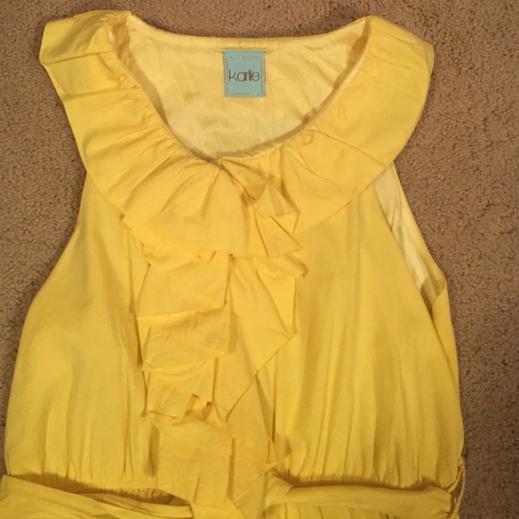 Karlie Yellow Sundress Size Small - Picture 2 of 3
