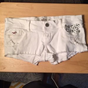 Hollister White Shorts