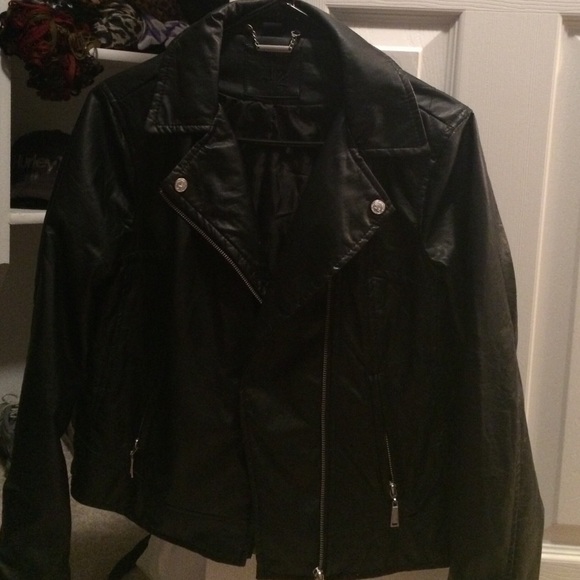 Faux leather jacket