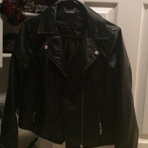 Faux leather jacket