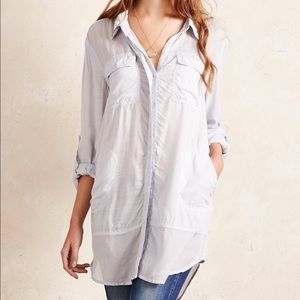Sunwashed Buttondown Tunic (sky blue)