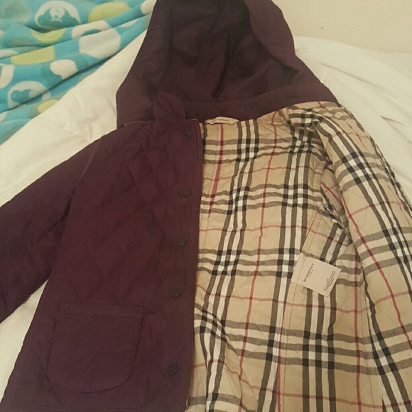 Authentic Burberry Purple Jacket - thin quilted