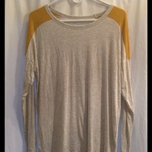 Gray lightweight long sleeve shirt - lose fit