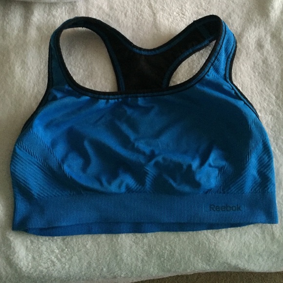 Blue Reebok Sports Bra