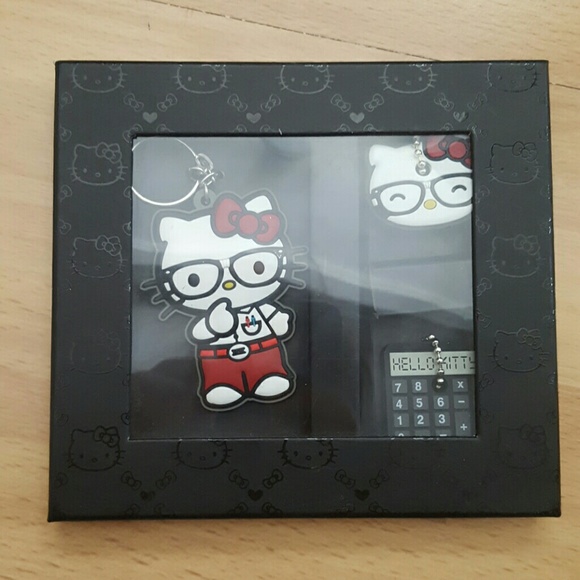 Hello kitty key caps and key chain